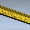 Багетный фриз с медальонами - 3D модель STL для ЧПУ