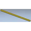 Полусферный багет - stl модель для ЧПУ, узкий декоративный бордюр