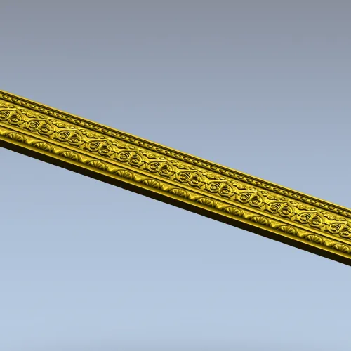 Растительный багет - 3D модель STL для ЧПУ (классика)