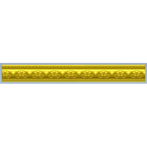 Acanthus Rosette Baguette - STL 3D model for CNC