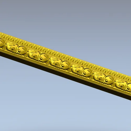 Acanthus Rosette Baguette - STL 3D model for CNC