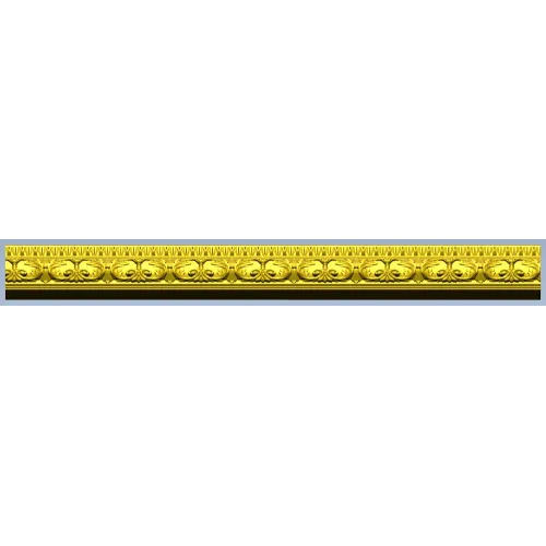 Acanthus Rosette Baguette - STL 3D model for CNC