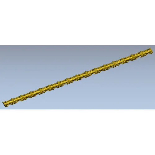 Ornamental Fleuron Baguette - STL molding for CNC