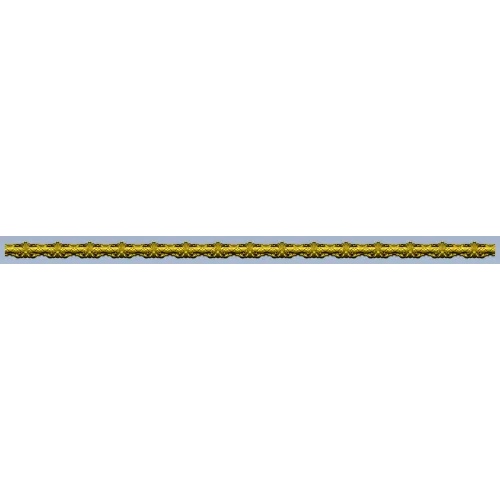 Ornamental Fleuron Baguette - STL molding for CNC