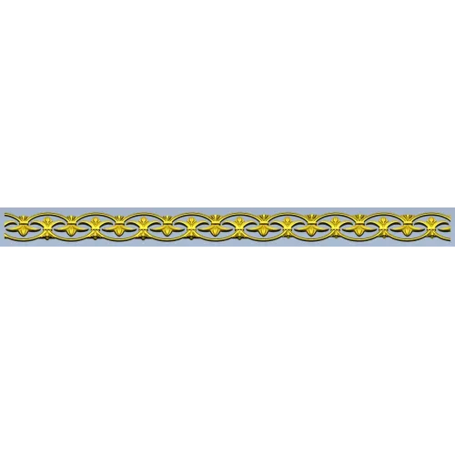 Aurelia Wreath - STL 3D model for CNC baguette border