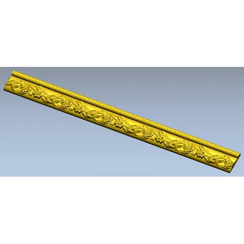 Classical Floral Baguette STL for CNC Milling