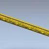 Classical Floral Baguette STL for CNC Milling