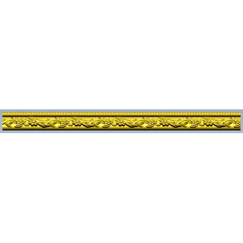 Classical Floral Baguette STL for CNC Milling