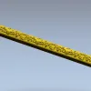 Классический багет с растительным орнаментом - STL модель для ЧПУ