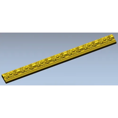 Рельефный багет с овальными медальонами - 3D модель STL для ЧПУ