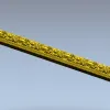 Рельефный багет с овальными медальонами - 3D модель STL для ЧПУ