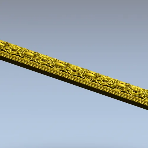 Рельефный багет с овальными медальонами - 3D модель STL для ЧПУ