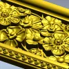 Флорентийский фриз - багет с цветочным рельефом (STL)