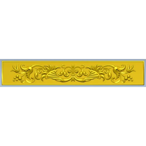 Regal Acanthus Baguette - STL 3D model for CNC carving