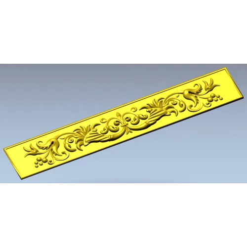 Regal Acanthus Baguette - STL 3D model for CNC carving