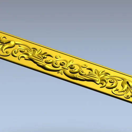 Regal Acanthus Baguette - STL 3D model for CNC carving