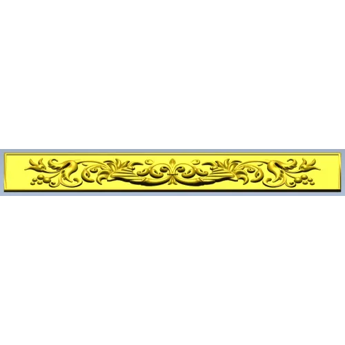 Regal Acanthus Baguette - STL 3D model for CNC carving