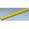 Rosette Scroll Half-Round Baguette - STL 3D Model for CNC