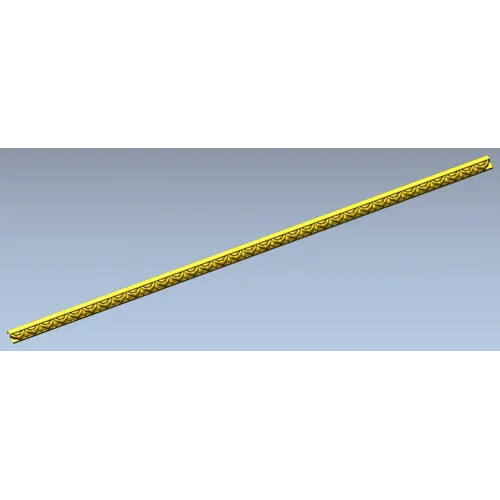 Багет с листовым орнаментом - STL 3D модель для ЧПУ