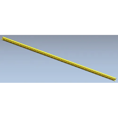 Багет с листовым орнаментом - STL 3D модель для ЧПУ