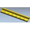 Декоративный багет с листовым орнаментом - 3D модель STL для ЧПУ