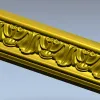 Классический декоративный багет с акантовым орнаментом - stl модель для ЧПУ