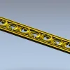 Декоративный багет с завитками - 3D модель STL для ЧПУ