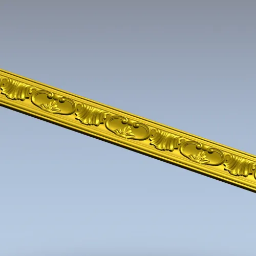 Classic Acanthus Baguette STL for CNC