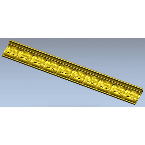 Резной багет с листовым орнаментом - 3D модель STL для ЧПУ