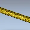 Резной багет с листовым орнаментом - 3D модель STL для ЧПУ