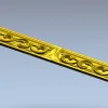 Декоративный багет с волютами - 3D модель STL для ЧПУ