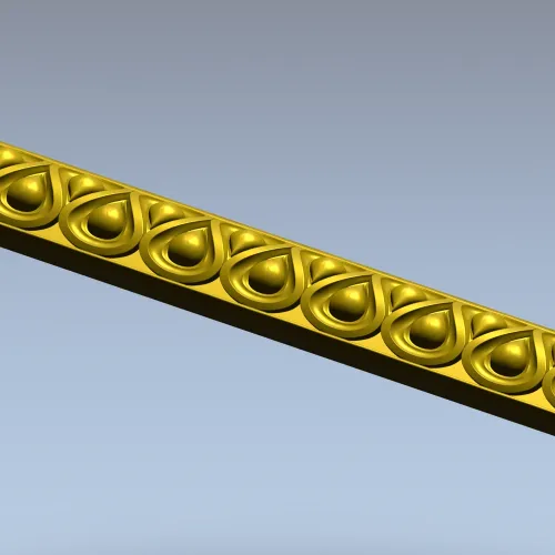 Каплевый багет - 3D модель STL для фрезера