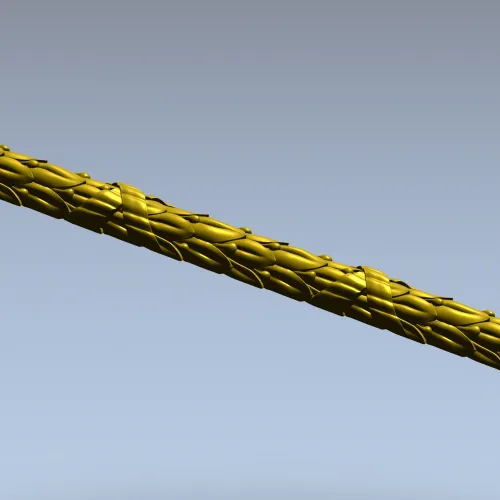 Laurel Braid Rod - STL 3D model for CNC milling
