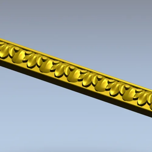 Classic Acanthus Baguette - STL 3D model for CNC carving