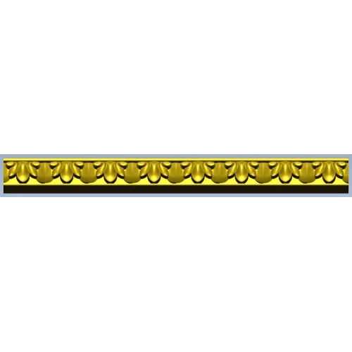 Classic Acanthus Baguette - STL 3D model for CNC carving