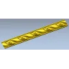 Acanthus Wave Baguette - STL 3D model for CNC carving