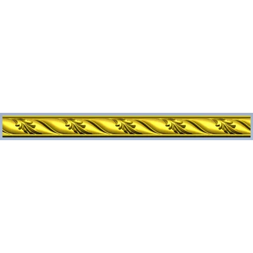 Acanthus Wave Baguette - STL 3D model for CNC carving
