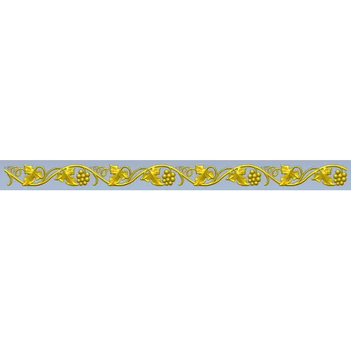 Grapevine baguette STL 3D model for CNC milling
