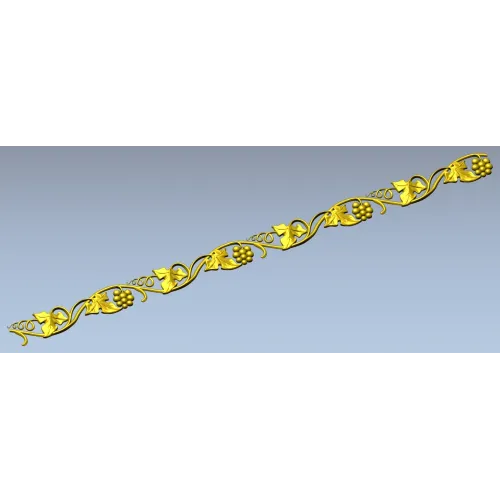 Grapevine baguette STL 3D model for CNC milling