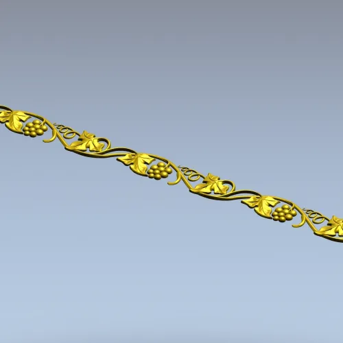 Grapevine baguette STL 3D model for CNC milling