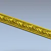 Багет с розами - декоративная 3D модель STL для ЧПУ