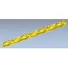 Декоративный багет с акантовыми завитками - STL модель для ЧПУ