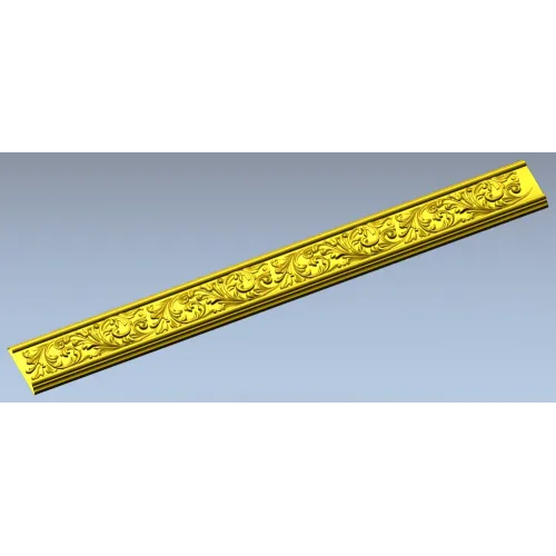 Ornate Acanthus Baguette - STL 3D Model for CNC