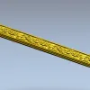 Ornate Acanthus Baguette - STL 3D Model for CNC