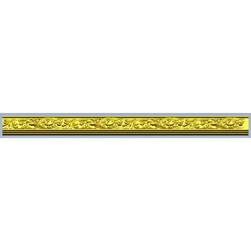Ornate Acanthus Baguette - STL 3D Model for CNC