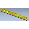 Багет с розетками и акантом - 3D модель в формате STL для ЧПУ