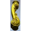 Carved Cabriole Leg STL Model for CNC