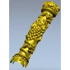 Балясина "Виноградная лоза" - 3D модель STL для ЧПУ