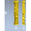 Балясина "Виноградная лоза" - 3D модель STL для ЧПУ