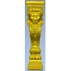 Regal Lion Baluster STL for CNC Milling